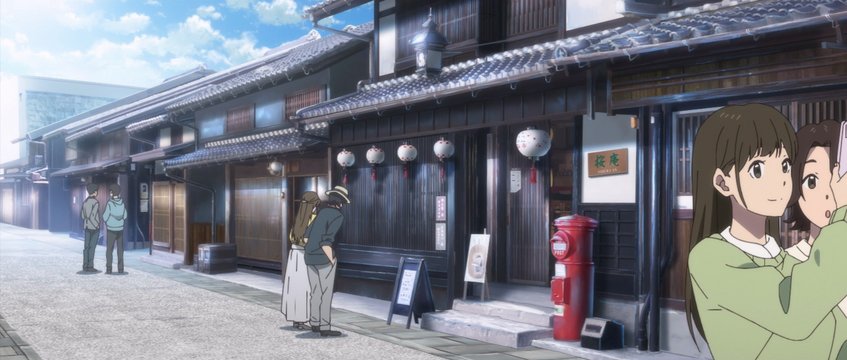 古街中的咖啡馆